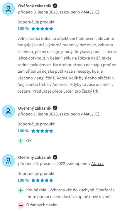 Recenze a zkušenosti s horkovzdušnou fritézou Cosori CP158-AF Premium